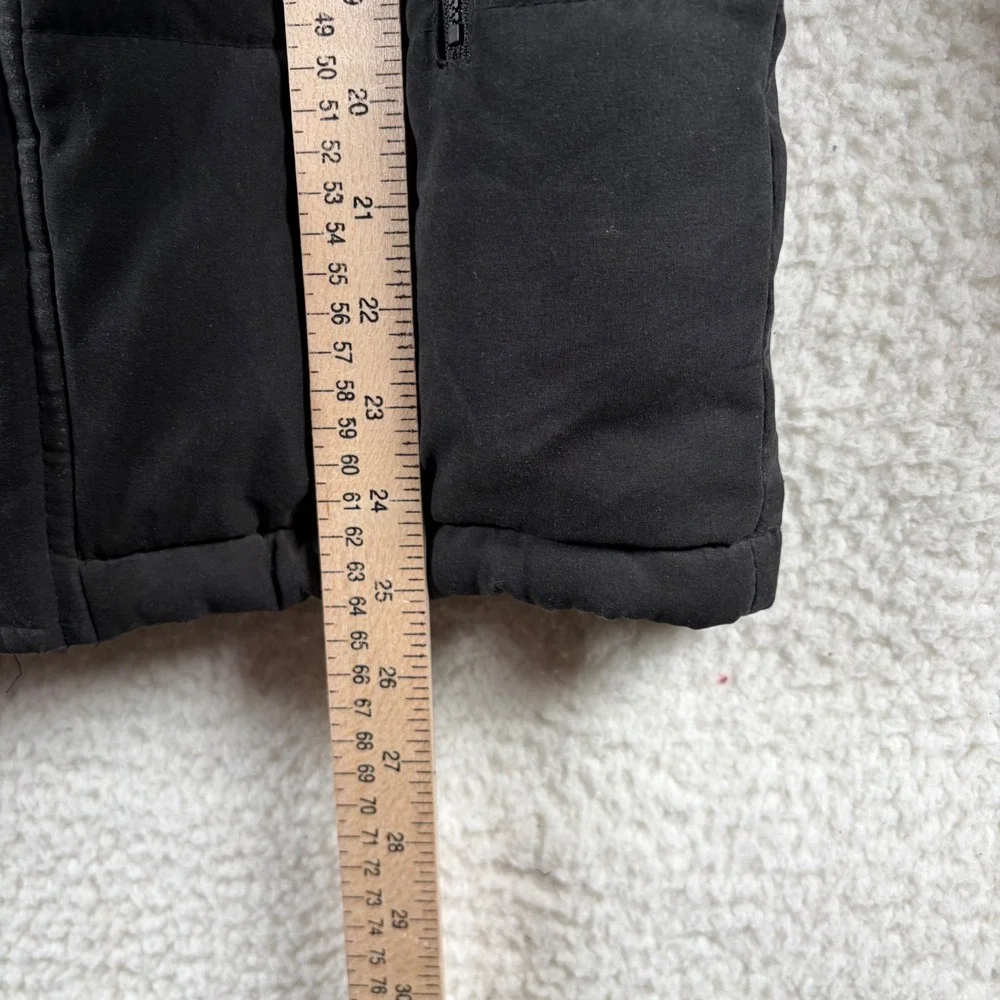 Abercrombie Kids Black Sherpa Lined Puffer Jacket Hooded Parka 11/12 Warm School